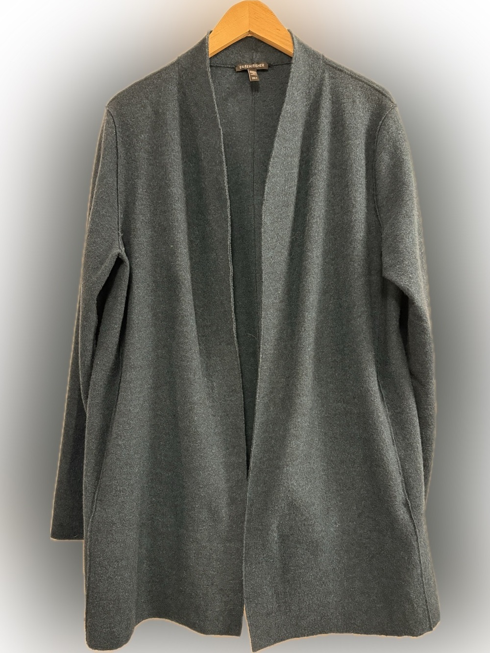 EILEEN FISHER Extra Fine Merino Wool Open Cardigan